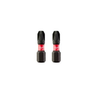 BIT, GROT, KOŃCÓWKA SHOCKWAVE PZ3 25MM 2 SZT. MILWAUKEE