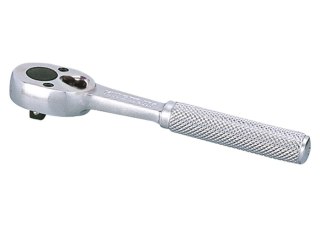 GRZECHOTKA 1/4 140MM 45 ZĘBY CHROM, UCHWYT METALOWY, BLOKADA KING TONY