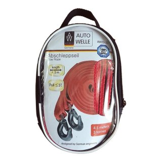 LINA HOLOWNICZA SAMOCHODOWA DWA HAKI 4.5M UDŹWIG 3T UN