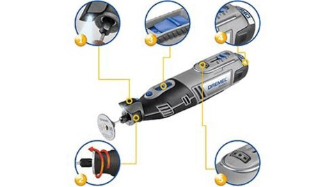 NARZĘDZIE WIELOFUNKCYJNE DREMEL 8220 5/65 12V 2.0AH LI-ION DREMEL