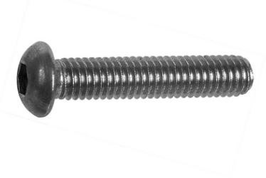 WKRĘT DO METALU Z ŁBEM KULISTYM A2 ISO 7380 8*40MM 7380-1 UN