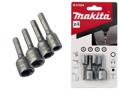 ZESTAW NASADEK MAGNETYCZNYCH 4SZ. 8*10*12*13 MAKITA