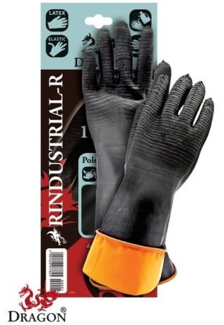 RĘKAWICE GUMOWE RINDUSTRIAL-R ROZMIAR 11 DŁUGOŚĆ 35CM UN