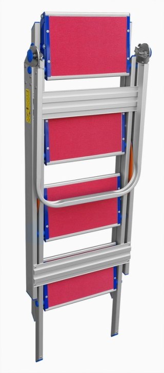 SCHODKI SKŁADANE 93CM 4 STOPNIE + PORĘCZ DRABEX