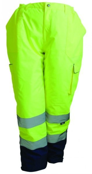 SPODNIE OCIEPLANE OSTRZEGAWCZE ŻÓŁTE XXL VIZWELL