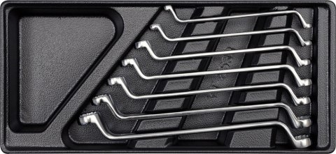 WKŁAD DO SZUFLADY KLUCZE OCZKOWE ODGIĘTE 6- 19MM 7 CZĘŚCI YATO