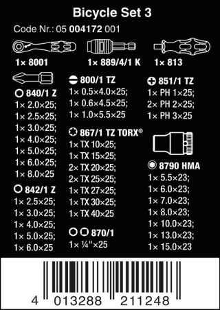 ZESTAW BITÓW BICYCLE SET 3, 41 CZĘŚĆ WERA