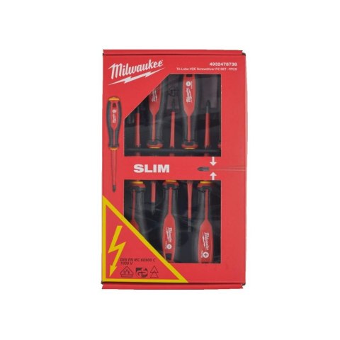 ZESTAW WKRĘTAKÓW VDE 7 SZT. MILWAUKEE