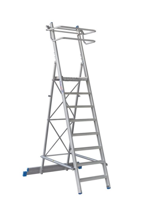 DRABINA WOLNOSTOJĄCA MAGAZYNOWA 6 STOPNI + PODEST DRABEX