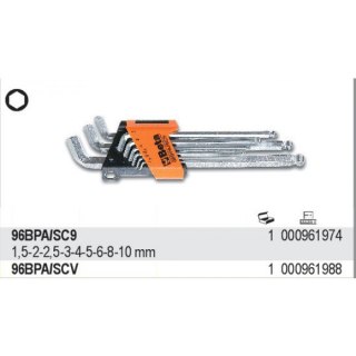 KPL KLUCZY TRZPIENIOWYCH KRÓTKICH Z KULISTĄ KOŃCÓWKĄ 9SZT BETA