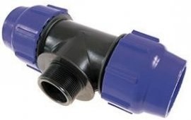 PE-TRÓJNIK ZACISK 32X1X32 GWINT ZEWNĘTRZNY WAVI-033649 WAVIN