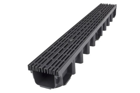 ODWODNIENIE LINIOWE 1000*98 KANAŁ Z KRATĄ PP LINE A15 CZARNY UN