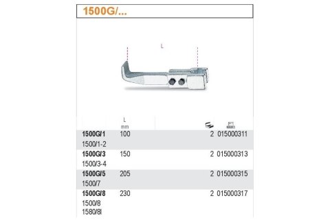 RAMIONA DO ŚCIĄGACZY 1500/3-4, 2 SZT. BETA