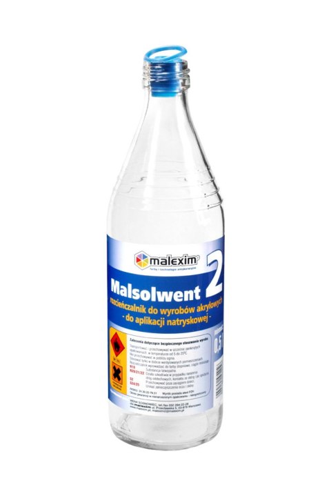 ROZPUSZCZALNIK MALSOLWENT 2 DO AKRYLOWYCH 0.5L MALEXIM