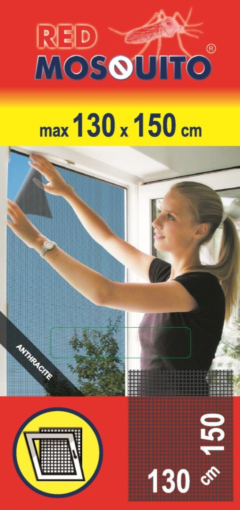 SIATKA PRZECIW OWADOM RM 130*150 ANTRACYT SCHELLENBERG