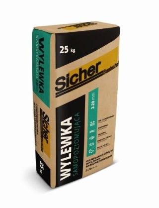 CIENKOWARSTWOWA WYLEWKA SAMOPOZIOMUJĄCA 2-20MM 25KG SICHER