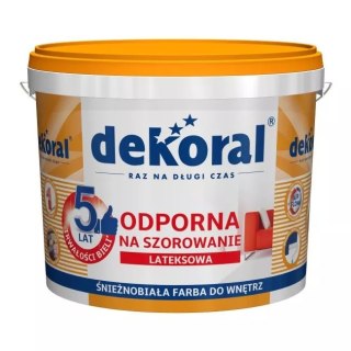 EMULSJA LATEKSOWA WEWNĘTRZNA DEKORAL AKRYLIT W PLUS BIAŁ.11L DEKORAL