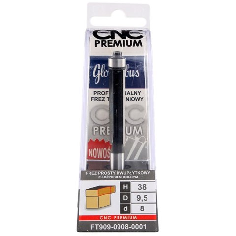 FREZ TRZPIENIOWY CNC PREMIUM PROSTY DWUPŁYTKOWY 12.7*50.8*12 GLOBUS