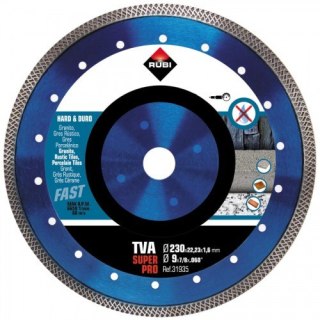 TARCZA DIAMENTOWA DO MAT. TWARDYCH, TURBO VIPER (TVA) 230MM RUBI