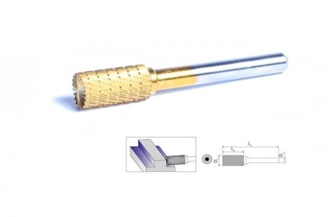 FREZ PALCOWY 6MM B1020/CBT ZŁOTY UN