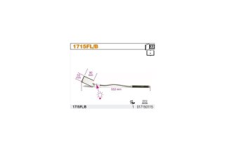 LUSTERKO INSPEKCYJNE PROSTE Z PODŚWIETLENIEM 553MM BETA