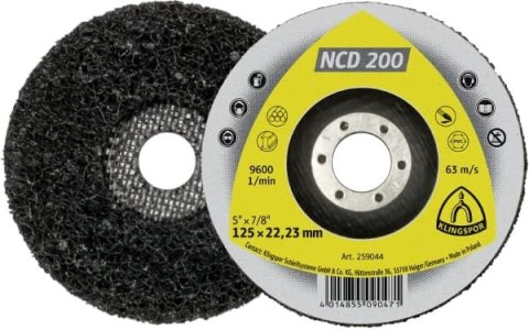 ŚCIERNICA CZYSZCZĄCA NCD200 125X22,23MM 259044 KLINGSPOR