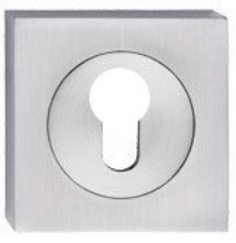 SZYLD KWADRAT Z KOŁEM NIKIEL SZCZOTKOWANY NA WKŁADKĘ UN