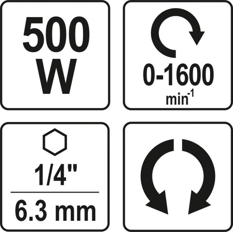 WKRĘTARKA DO REGIPSÓW 500W YATO