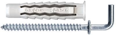 DYBEL UNIVERSALNY Z HAKIEM KĄTOWYM GXHK 6MM ARVEX