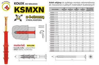 KOŁEK SZYBKI MONTAŻ KSMXN 8*160MM UN