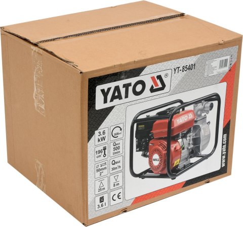 MOTOPOMPA DO WODY SPALINOWA 2'' 5,9HP 36M3/H YATO