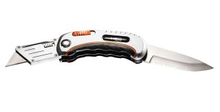 NÓŻ UNIWER. SKŁADANY OSTRZE TRAP. + 5 OSTRZY NYL. ETUI NEO