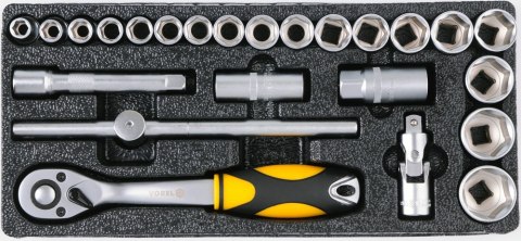 SZAFKA SERWISOWA Z NARZĘDZIAMI 6 SZUFLAD 177 ELEMENTÓW VOREL