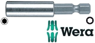 UCHWYT MAGNETYCZNY ZE STALI NIERDZEWNEJ DO BITÓW 1/4'' 50MM WERA