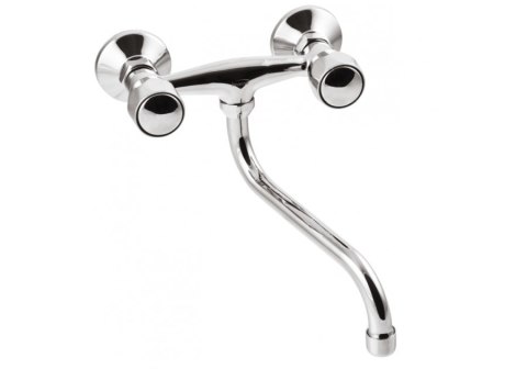 BATERIA UMYWALKOWA-ZLEWOZMYWAKOWA ŚCIENNA Z WYLEWKĄ TYPU S INVENA