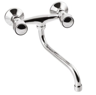 BATERIA UMYWALKOWA-ZLEWOZMYWAKOWA ŚCIENNA Z WYLEWKĄ TYPU S INVENA