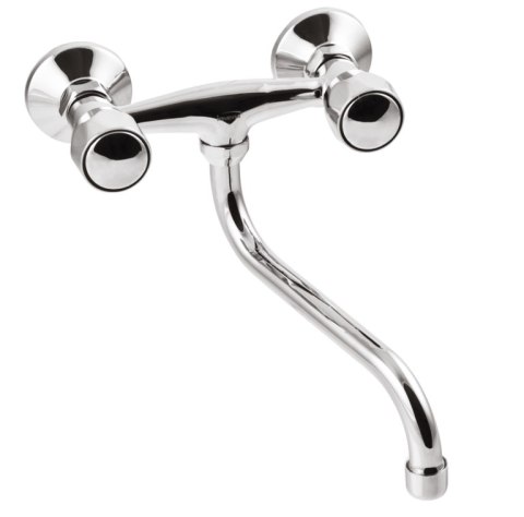 BATERIA UMYWALKOWA-ZLEWOZMYWAKOWA ŚCIENNA Z WYLEWKĄ TYPU S INVENA