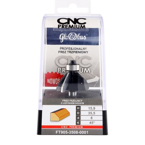 FREZ TRZPIENIOWY CNC PREMIUM FAZUJĄCY 35,5*15,9*8 45ST GLOBUS