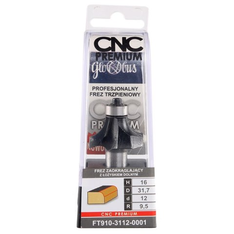 FREZ TRZPIENIOWY CNC PREMIUM ZAOKRĄGLAJĄCY 25.4*11*8 GLOBUS