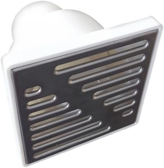 KRATKA KANALIZACYJNA BIAŁA 110 PROSTA 150*150MM CHROM K10PH UN