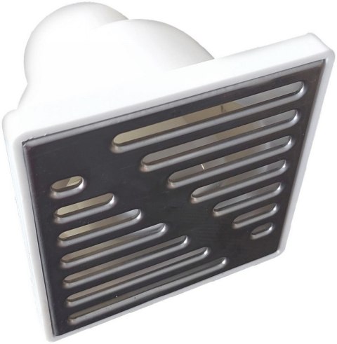 KRATKA KANALIZACYJNA BIAŁA 110 PROSTA 150*150MM CHROM K10PH UN