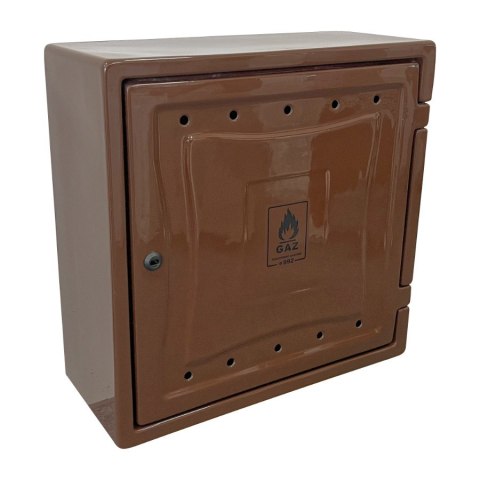 OSŁONA LICZNIKA GAZU Z TWORZYWA 250*600*600MM Z PLECAMI BRĄZ UN