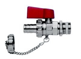 ZAWÓR KULOWY SPUSTOWY Z KOŃ. NA WĄŻ Z ZAŚLEPKĄ DN 20 (3/4') UN