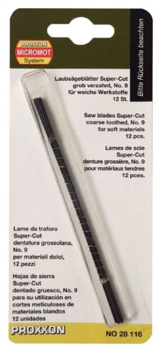 BRZESZCZOTY DO WYRZYNARKI, 14 ZĘBÓW, 12 SZT. PROXXON