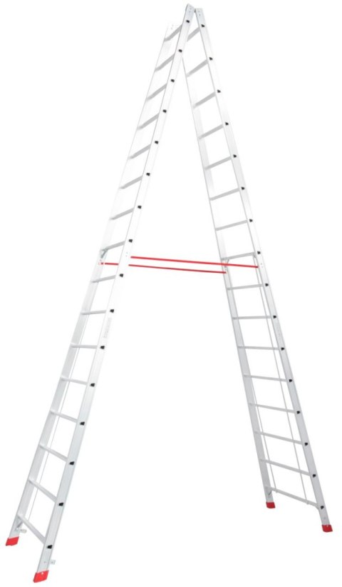 DRABINA ALUMINIOWA 2-ELEMENTOWA STABILO 2*16 SZCZEBLI KRAUSE