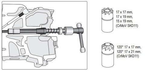 FREZY DO GNIAZD WSTRYSKIWACZY COMMON RAIL DIESEL YATO