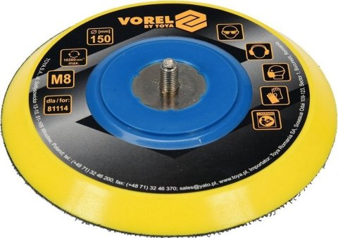 TARCZA DO SZLIFIERKI PNEUMATYCZNEJ 150MM VOREL