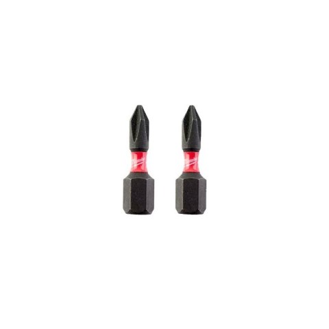 BIT, GROT, KOŃCÓWKA SHOCKWAVE PH1 25MM 2 SZT. MILWAUKEE