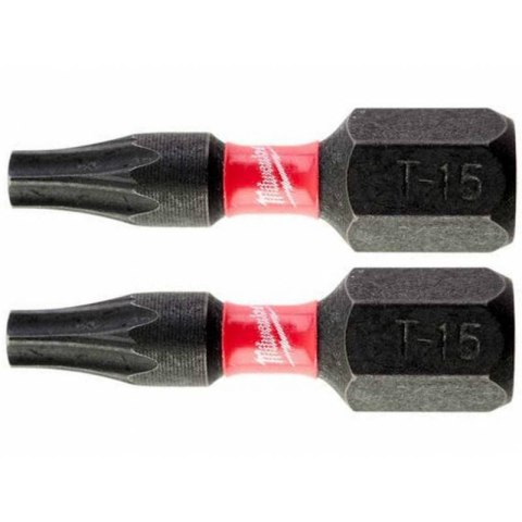 BIT, GROT, KOŃCÓWKA TORX TX15 25MM 2 SZT. MILWAUKEE