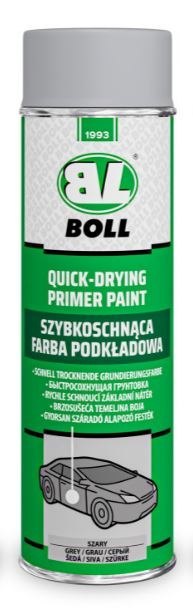 FARBA PODKŁADOWA SZYBKOSCHNĄCA BOLL SZARA SPRAY 500ML. BOLL